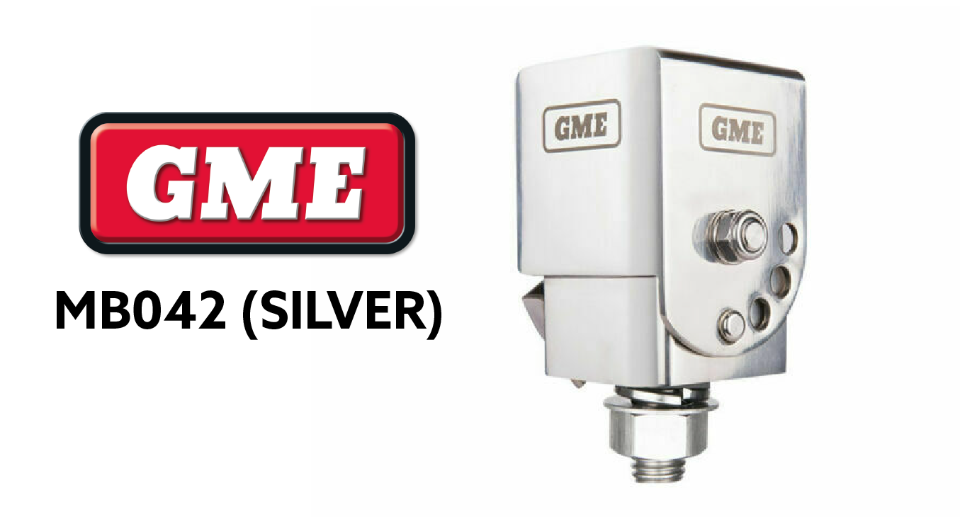 GME Adjustable Folddown Antenna Mounting Bracket (Silver)